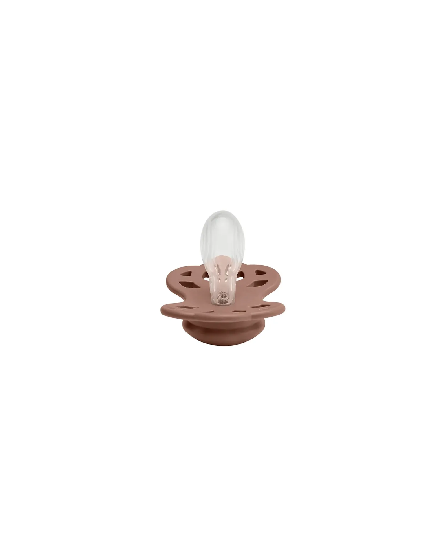 Set di 2 Ciucci Infinity - Tettarella Simmetrica in Silicone - Rosa Cipria/Woodchuck - Senza PBA e PVC!