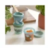 Set di 3 Contenitori Baby Food - Croco - Verde