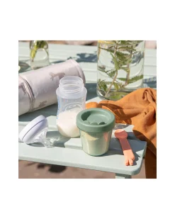 Set di 3 Contenitori Baby Food - Croco - Verde