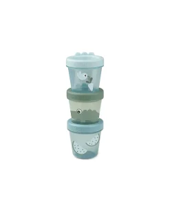 Set di 3 Contenitori Baby Food - Croco - Verde