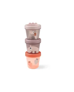 Set di 3 Contenitori Baby Food - Ozzo - Cipria