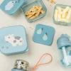 Set di 3 Contenitori Merenda - Tiny Farm - Blu