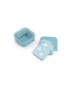 Set di 3 Contenitori Merenda - Tiny Farm - Blu