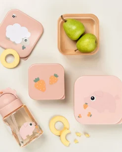 Set di 3 Contenitori Merenda - Tiny Farm - Cipria