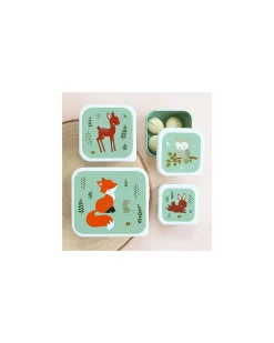 Set di Contenitori Porta Pranzo e Porta Merenda - Amici della Foresta