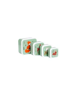 Set di Contenitori Porta Pranzo e Porta Merenda - Amici della Foresta