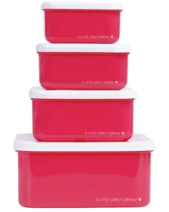 Set di Contenitori Porta Pranzo e Porta Merenda - Ciliegie
