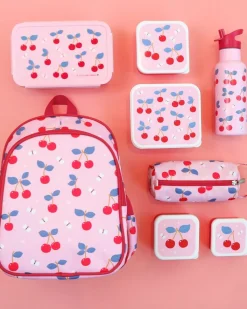 Set di Contenitori Porta Pranzo e Porta Merenda - Ciliegie