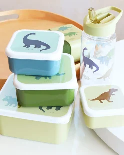 Set di Contenitori Porta Pranzo e Porta Merenda - Dinosauri