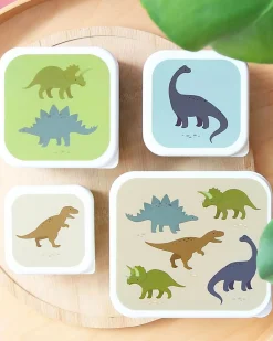 Set di Contenitori Porta Pranzo e Porta Merenda - Dinosauri
