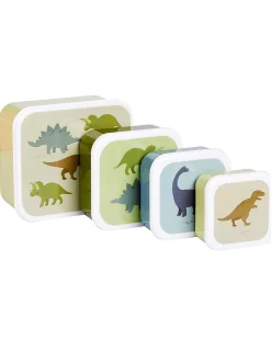 Set di Contenitori Porta Pranzo e Porta Merenda - Dinosauri