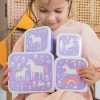 Set di Contenitori Porta Pranzo e Porta Merenda - Unicorn Dreams