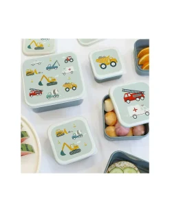 Set di Contenitori Porta Pranzo e Porta Merenda - Veicoli