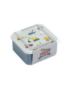 Set di Contenitori Porta Pranzo e Porta Merenda - Veicoli