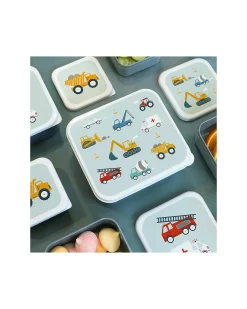 Set di Contenitori Porta Pranzo e Porta Merenda - Veicoli