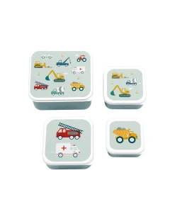 Set di Contenitori Porta Pranzo e Porta Merenda - Veicoli