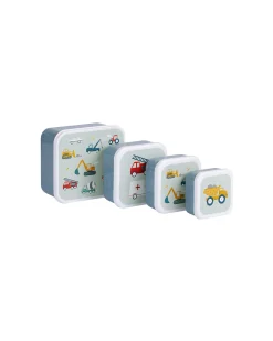 Set di Contenitori Porta Pranzo e Porta Merenda - Veicoli