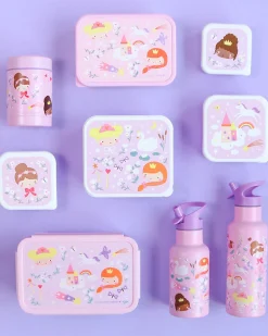 Set di Contenitori Porta Pranzo e Porta Merenda - Principesse