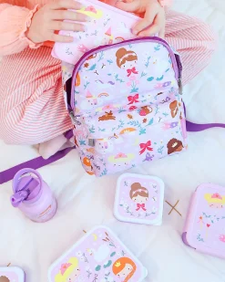 Set di Contenitori Porta Pranzo e Porta Merenda - Principesse