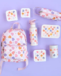 Set di Contenitori Porta Pranzo e Porta Merenda - Cuori