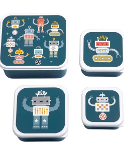 Set di Contenitori Porta Pranzo e Porta Merenda - Robot