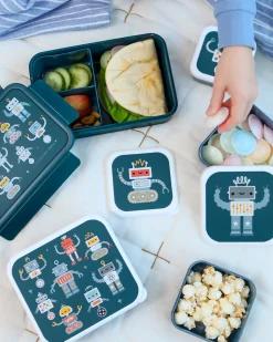 Set di Contenitori Porta Pranzo e Porta Merenda - Robot
