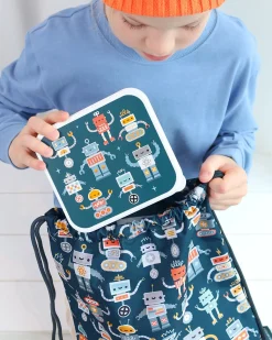 Set di Contenitori Porta Pranzo e Porta Merenda - Robot