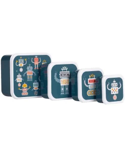 Set di Contenitori Porta Pranzo e Porta Merenda - Robot