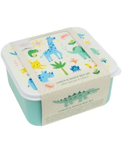 Set di Contenitori Porta Pranzo e Porta Merenda - Giungla