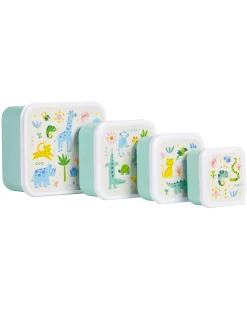 Set di Contenitori Porta Pranzo e Porta Merenda - Giungla