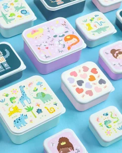 Set di Contenitori Porta Pranzo e Porta Merenda - Giungla