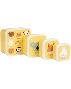 Set di Contenitori Porta Pranzo e Porta Merenda - Amici Animali
