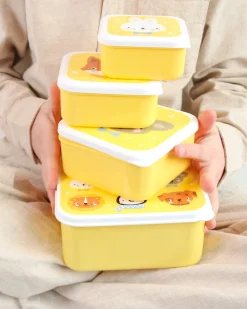 Set di Contenitori Porta Pranzo e Porta Merenda - Amici Animali