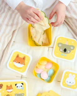Set di Contenitori Porta Pranzo e Porta Merenda - Amici Animali