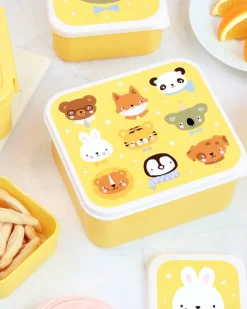Set di Contenitori Porta Pranzo e Porta Merenda - Amici Animali