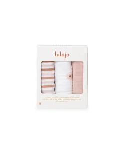 Set di 3 Copertine Swaddle 69 x 69 cm - Margherite - 100% mussola di cotone
