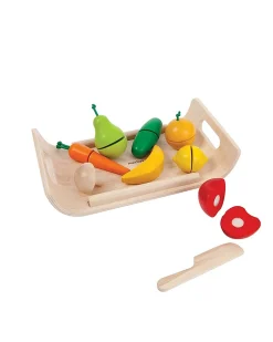 Set di Frutta e Verdura Assortita in Legno - Ecologico e Divertente!