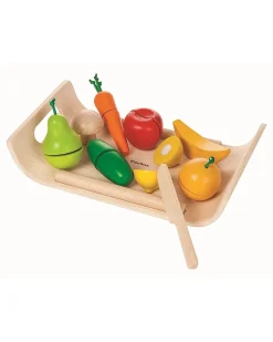 Set di Frutta e Verdura Assortita in Legno - Ecologico e Divertente!