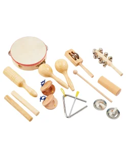 Set di Percussioni in Legno - 16 Pezzi - +3 Anni