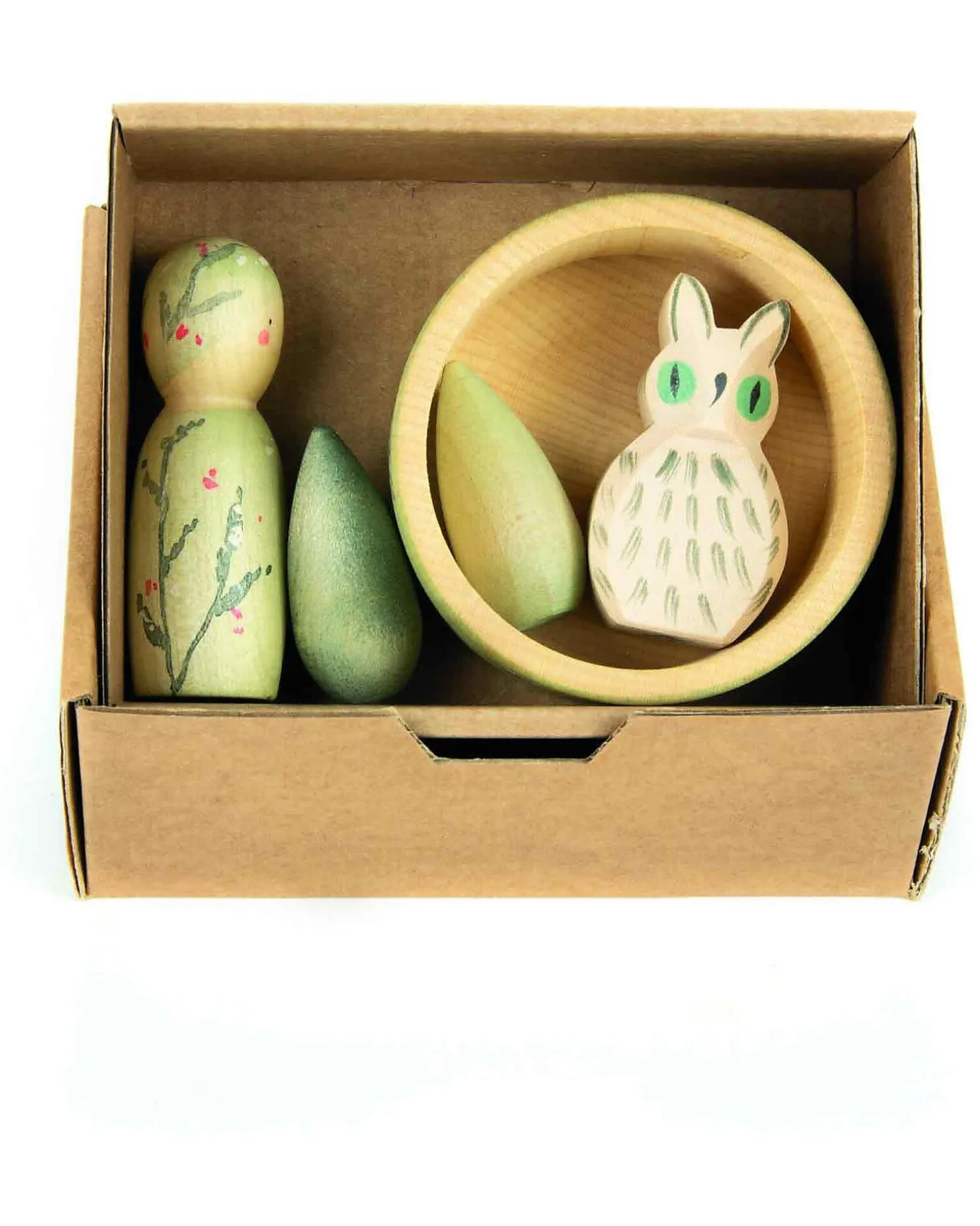 Set 5 Figure in Legno - Hello Winter - Legno Sostenibile