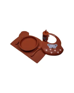 Set Forchetta e Cucchiaio - Ruggine - Silicone