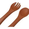 Set Forchetta e Cucchiaio - Terra di Siena - Silicone