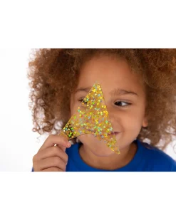 Set 21 Forme Glitterate per Pannello Luminoso - Divertimento e Conoscenza Sensoriali - 3+ anni