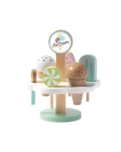 Set Gelato in Legno - 9 Pezzi - 15 x 15 x 16,4 cm - 3+ Anni