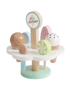 Set Gelato in Legno - 9 Pezzi - 15 x 15 x 16,4 cm - 3+ Anni
