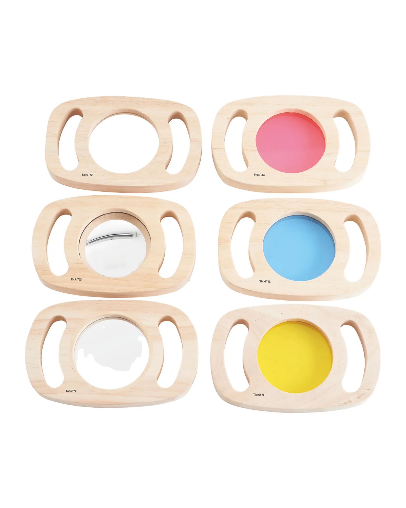 Set 6 Giochi Sensoriali in Legno di Gomma FSC - Easy Hold - 12m+