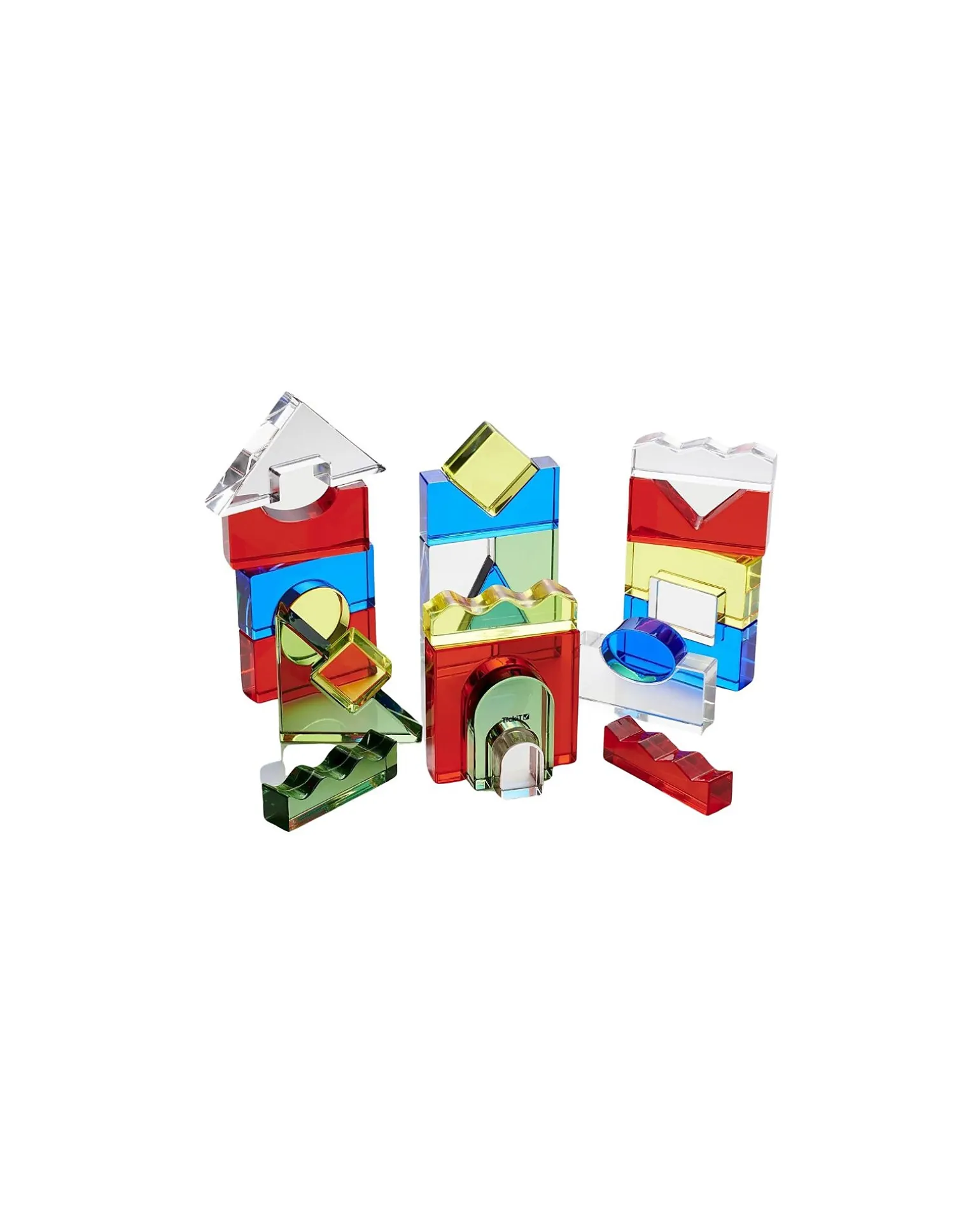 Set Gioco Sensoriale - Colour Crystal Block - 15 Carte di Ispirazione - da 3 Anni - Per Lavagna Luminosa