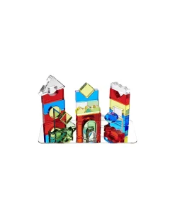 Set Gioco Sensoriale - Colour Crystal Block - 15 Carte di Ispirazione - da 3 Anni - Per Lavagna Luminosa
