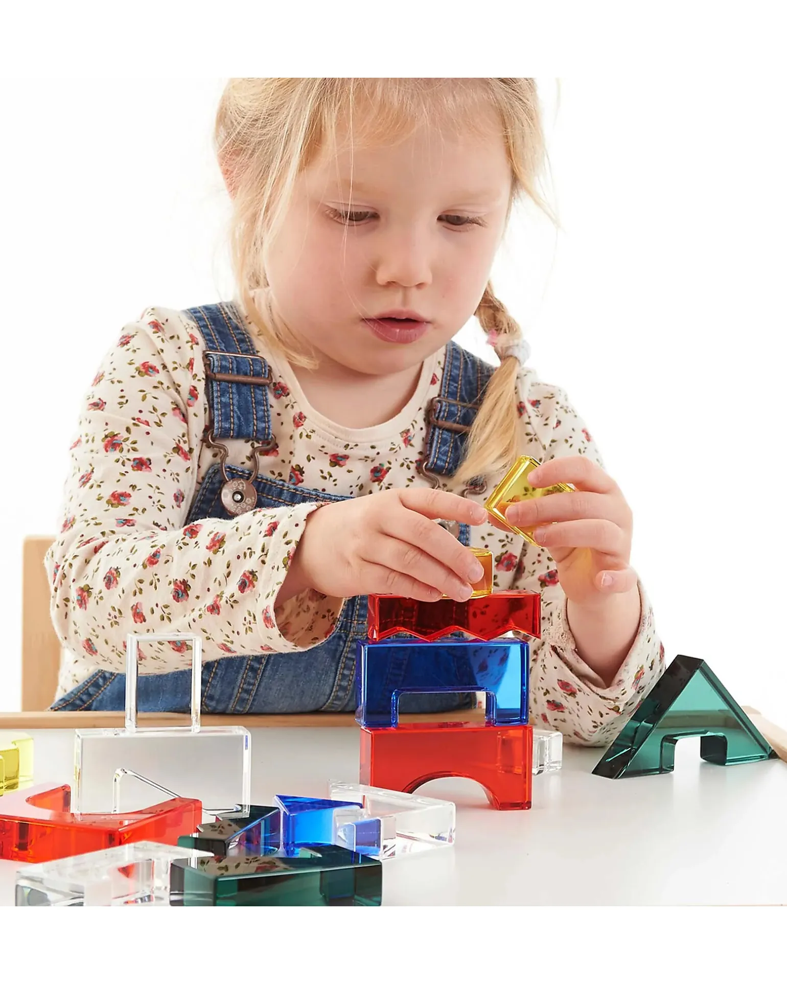 Set Gioco Sensoriale - Colour Crystal Block - 15 Carte di Ispirazione - da 3 Anni - Per Lavagna Luminosa