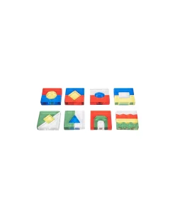 Set Gioco Sensoriale - Colour Crystal Block - 15 Carte di Ispirazione - da 3 Anni - Per Lavagna Luminosa
